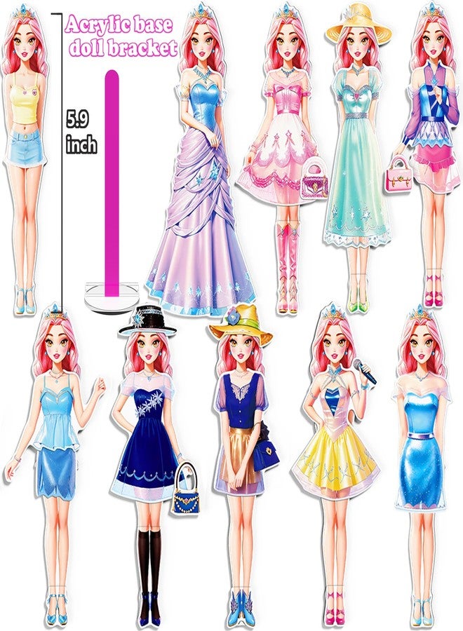Daniel Axel Magnetic Dress Up Paper Doll Playset,Pretend Play Game Travel Toys Car Road Trip Activity,Magnet Clothes Puzzles Kids Toddler Girls,Preschool Learning Created Imagine Birthday Gift (C Set) - Image 4